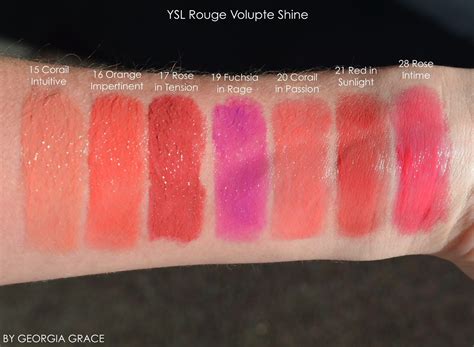 ysl volupte shine 30|ysl rouge volupte shine swatches.